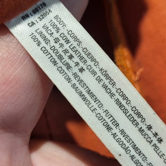 We The Free Convertible Orange Suede Backpack Crossbody Boho Bag - Picture 14 of 14